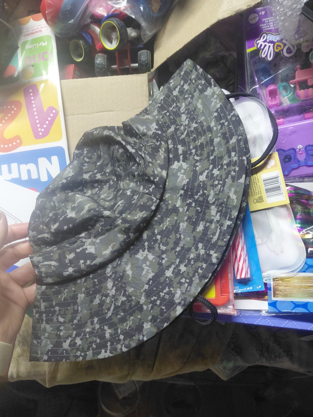 digital camouflage boonie-style bucket hat by Highland Originals